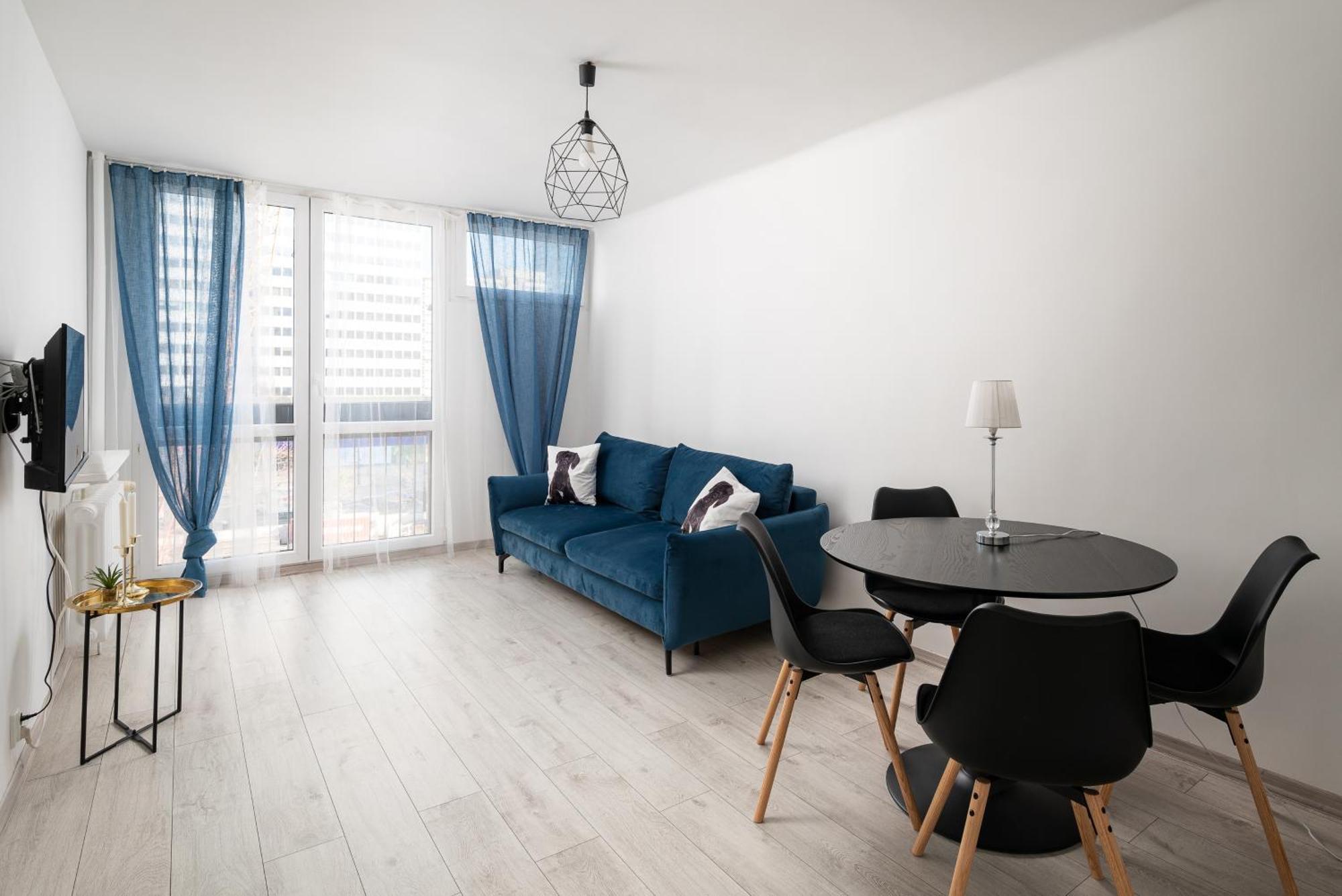 Grzybowska Blue City Centre Apartment Warschau Exterior foto